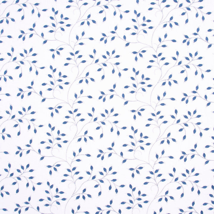 To Sit Still Sapphire by Carole Designer Fabric Bluebird 52% Cotton, 48% Polyester India Passes 30,000 Double Rubs Wyzenbeek Horizontal: 13 and Vertical: 9.25 52.25 - Swanky Fabrics -