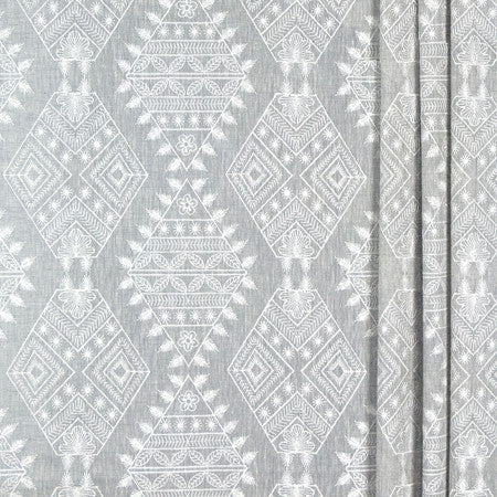 <p>For A Lifetime Pewter by Carole Fabric</p><p><strong>Required Minimum Quantity Purchase: 2 yards</strong></p><p>Book: Sheer Delight</p><p>Content: Base: 35% Cotton, 35% Linen, 17% Viscose, 13% Polyester Embr: 50% Cotton, 50% Viscose</p><p>Origin: </p><p>Performance: N/A</p><p>Repeat: 9 1/2" V, 10 7/8" H</p><p>Width: 54*"</p>