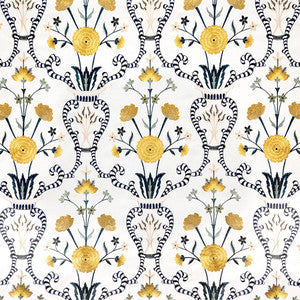 Delicate Heart Marigold by Carole Fabric