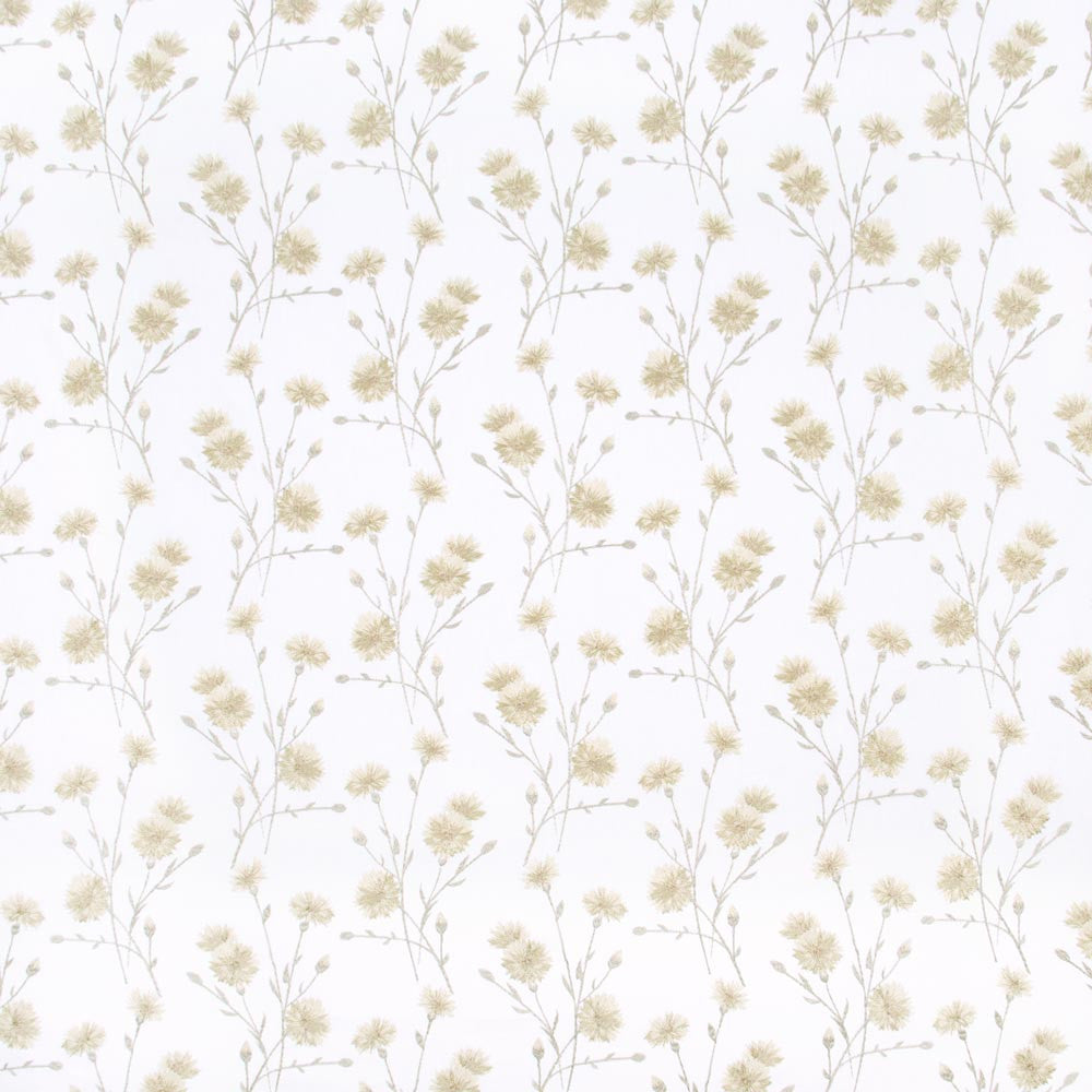 Place To Rest Chamomile by Carole Fabric Coconut Cream 52% Cotton, 48% Polyester India Passes 30,000 Double Rubs Wyzenbeek Horizontal: 10375 and Vertical: 925 52 - Fabric Carolina -