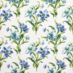 Vibrant Stems Cobalt by Carole Fabric