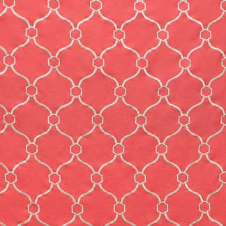 Synchrony Geranium by Carole Fabric Raspberry Punch 32% VISCOSE, 30% POLYESTER, 26% LINEN, CHINA Passes 60,000 Double Rubs Wyzenbeek </p><p>Repeat: 5"V, 3 3/4"H 54" - Fabric Carolina -