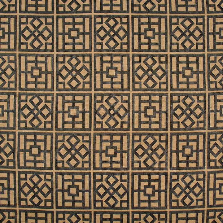 Take Action Gold by Carole Fabric Onyx & Ivory 53% Rayon, 40% Polyester, 7% Flax USA Passes 40,000 Double Rubs Wyzenbeek Horizontal: 135 and Vertical: 14375 54 - Fabric Carolina -