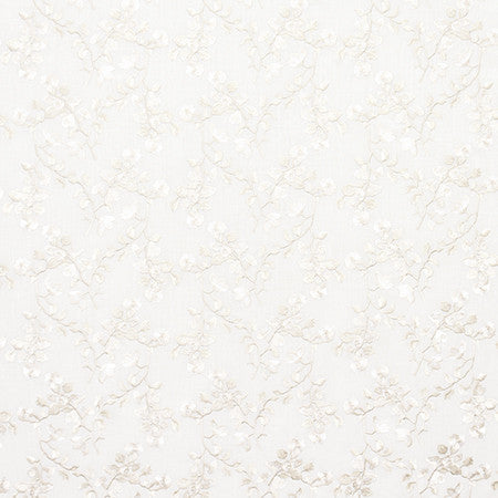 Chance For Us Off White by Carole Designer Fabric Moonstone 60% Cotton, 30% Polyester, 10% Linen India N/A 9 1/4" V, 10 5/8" H 51.5" - Swanky Fabrics -