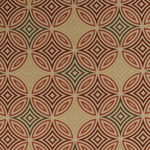 Hot Pursuit Earth Red by Carole Fabric