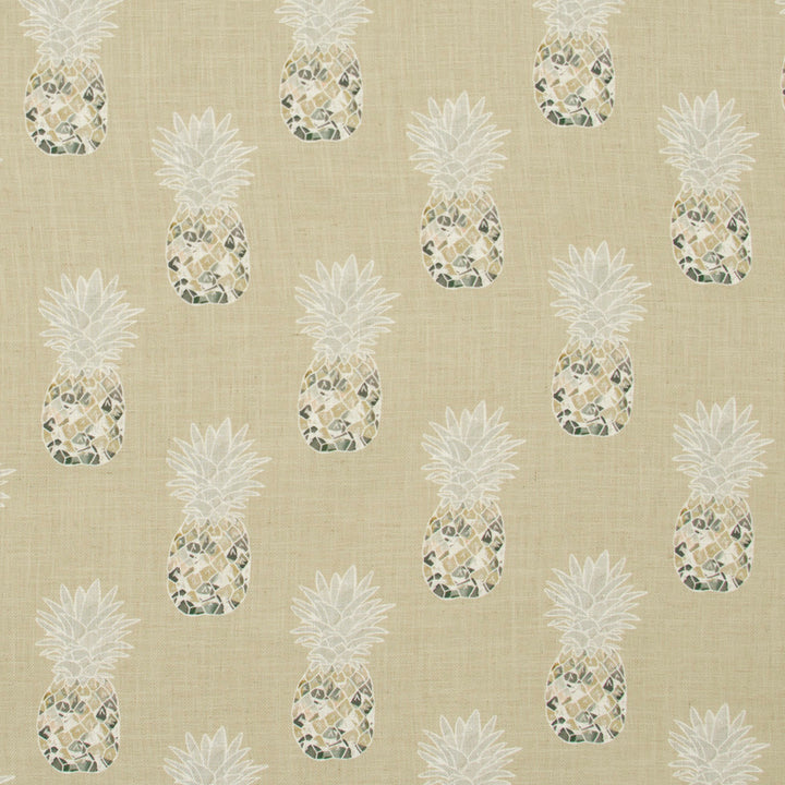 Happy Pineapple Straw by Carole Fabric Lemongrass 95% Polyester, 5% Linen China Passes 50,000 Double Rubs Wyzenbeek Horizontal: 8.75 and Vertical: 10.5 58 - Fabric Carolina -