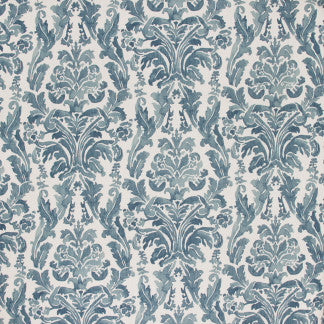 Heir Apparent Blue Ridge by Carole Fabric French Navy 85% Cotton, 15% Linen Printed In USA Passes 24,000 Double Rubs Wyzenbeek </p><p>Repeat: 25 1/4" V, 13 1/2" H HD 54" - Fabric Carolina -