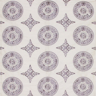 In The Moment Lilac by Carole Fabric Lavender Mist 85% Viscose, 15% Polyester India N/A Horizontal: 10" and Vertical: 7 1/2" V 51" - Fabric Carolina -