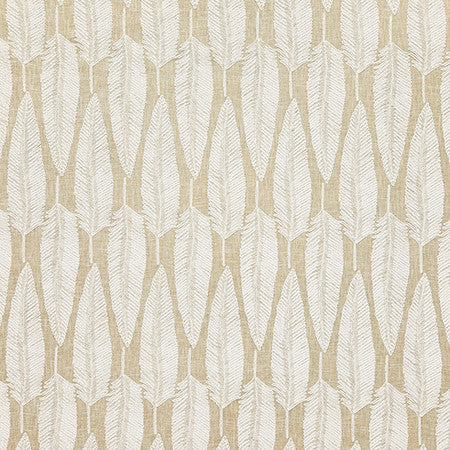 Lucky Feather Cloud by Carole Fabric Earth & Stone Base: 70% Polyester, 30% Cotton. Embr: 100% Polyester India 20,000 WYZENBEEK DOUBLE RUBS 9 1/4" V, 3 3/4" H 54"  - Fabric Carolina -