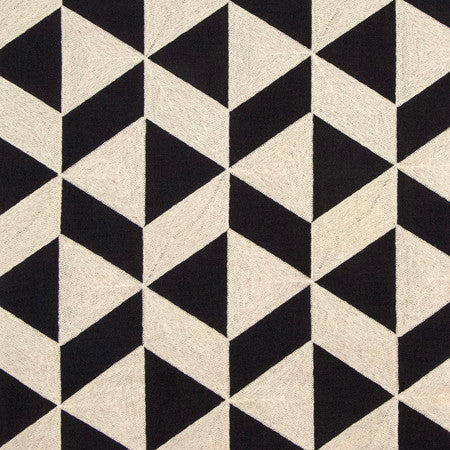 To Their Surprise Black by Carole Designer Fabric Earthbound Base: 75% Cotton, 25% Polyester Embr: 60% Polyester, 25% Cotton, 15% Linen N/A 9 1/2" V, 6 5/8" H 53" - Swanky Fabrics -