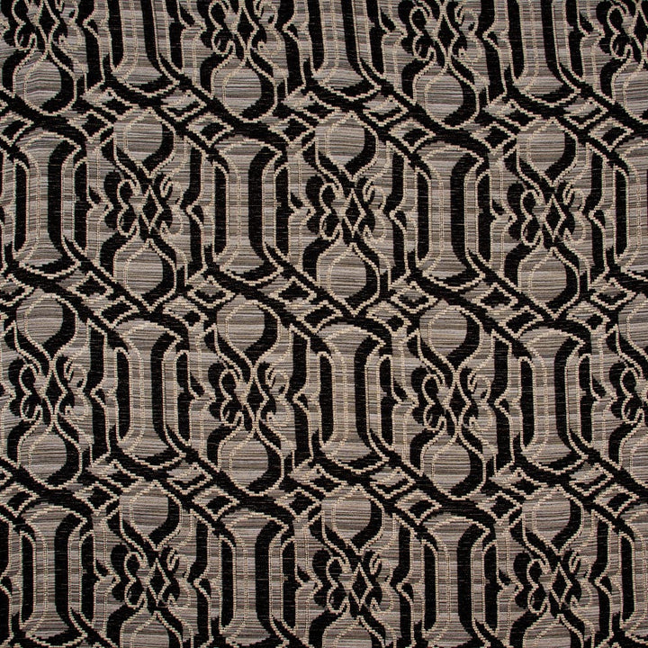 Woven Wonder Ebony by Carole Designer Fabric Onyx & Ivory 80% Polyester, 15% Acrylic, 5% Linen Turkey Passes 25,000 Circular Rubs Martindale Horizontal: 135 and Vertical: 24 55 - Swanky Fabrics -