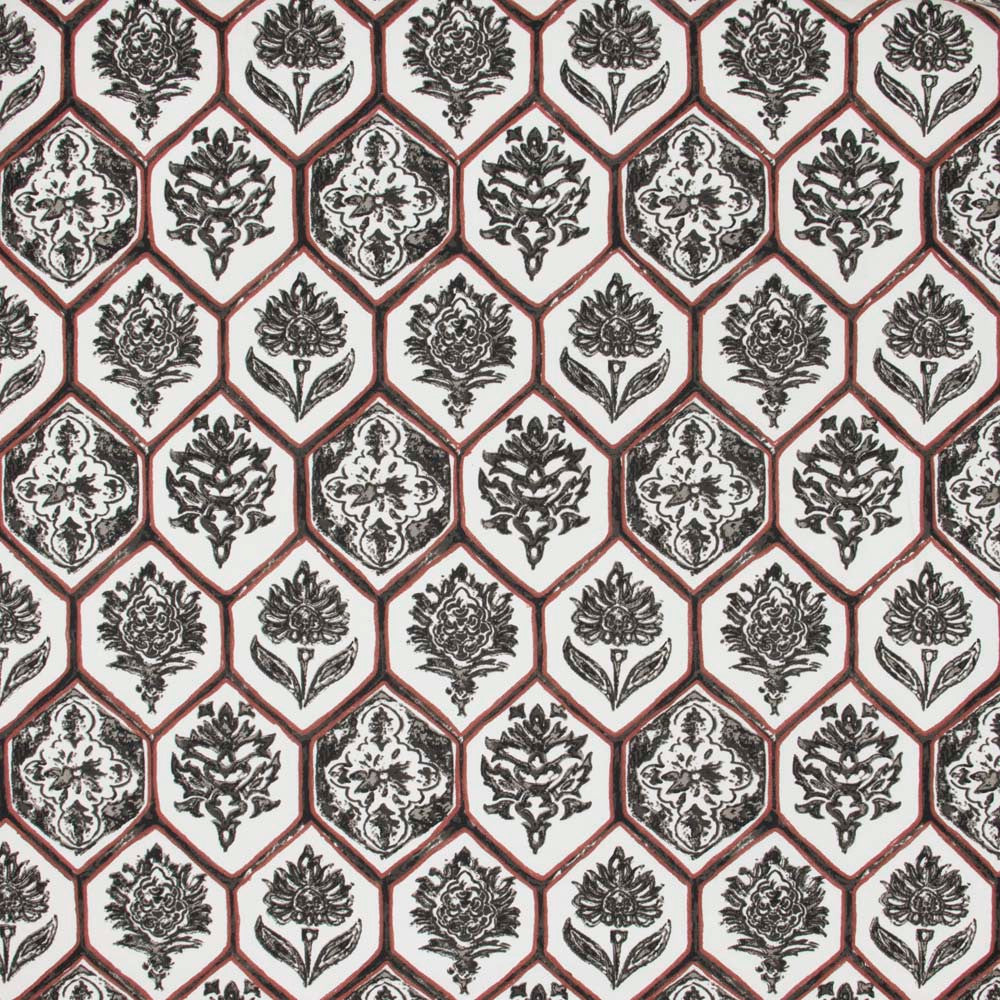 Be Merry Rust by Carole Designer Fabric Mulberry Sangria 100% Cotton India Passes 25,000 Circular Rubs Martindale Horizontal: 135 and Vertical: 1225 54 - Swanky Fabrics -