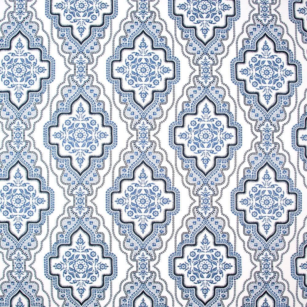 Earned Admiration Cobalt by Carole Fabric Blue Forest 76% Polyester, 24% Cotton India Passes 51,000 Double Rubs Wyzenbeek Horizontal: 175 and Vertical: 1875 52 - Fabric Carolina -