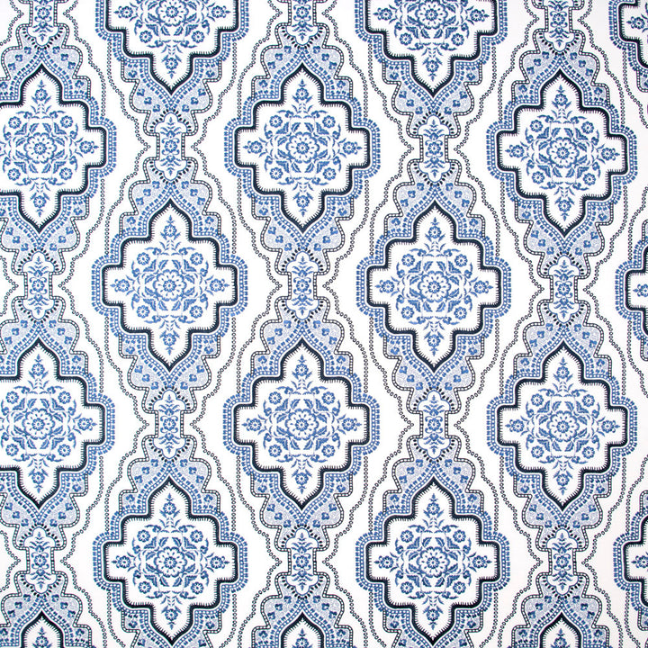 Earned Admiration Cobalt by Carole Fabric Blue Forest 76% Polyester, 24% Cotton India Passes 51,000 Double Rubs Wyzenbeek Horizontal: 175 and Vertical: 1875 52 - Fabric Carolina -