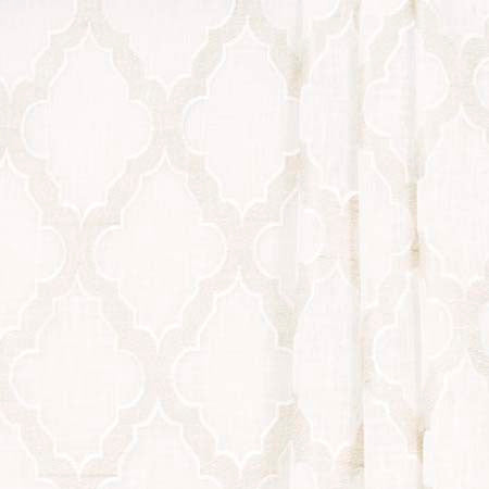 Entire Story Parchment by Carole Fabric Sheer Intrigue 100% Polyester India  9 1/2" V, 6" H 51"  - Fabric Carolina -