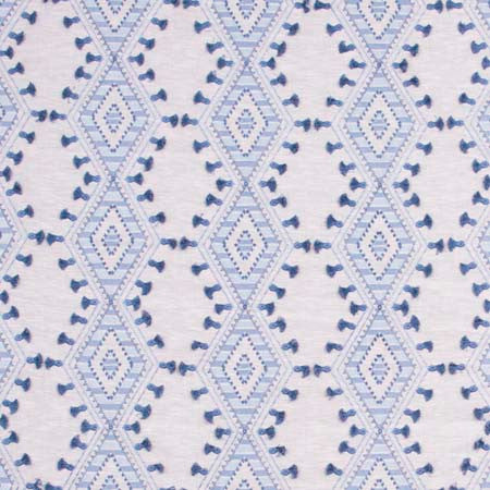 World Travels Bluebell by Carole Fabric Red Sea 71% Polyester, 29% Cotton India 25,000 Wyzenbeek Double Rubs Horizontal: 6 1/2" and Vertical: 6 1/4" V 52" - Fabric Carolina -