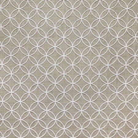 Instant Connection Jute by Carole Fabric Neutral Ground 100% Polyester India  4 1/2" V, 4 1/2" H 53""  - Fabric Carolina -