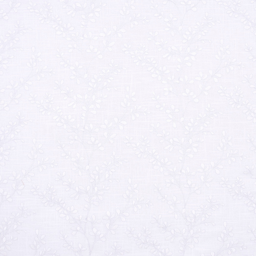 Maybe This Time Winter by Carole Fabric White Smoke 55% Linen, 45% Polyester China N/A Horizontal: 23 and Vertical: 12.5 52.5 - Fabric Carolina -