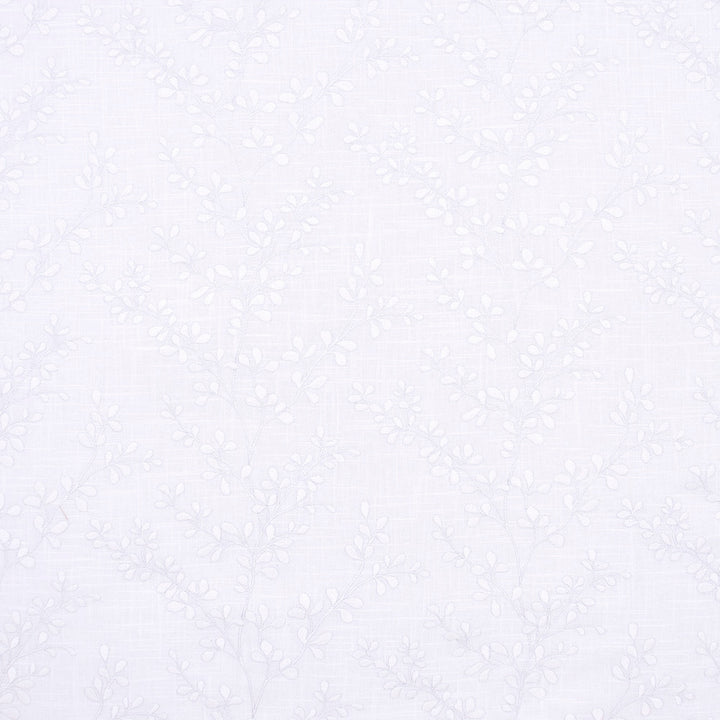 Maybe This Time Winter by Carole Fabric White Smoke 55% Linen, 45% Polyester China N/A Horizontal: 23 and Vertical: 12.5 52.5 - Fabric Carolina -