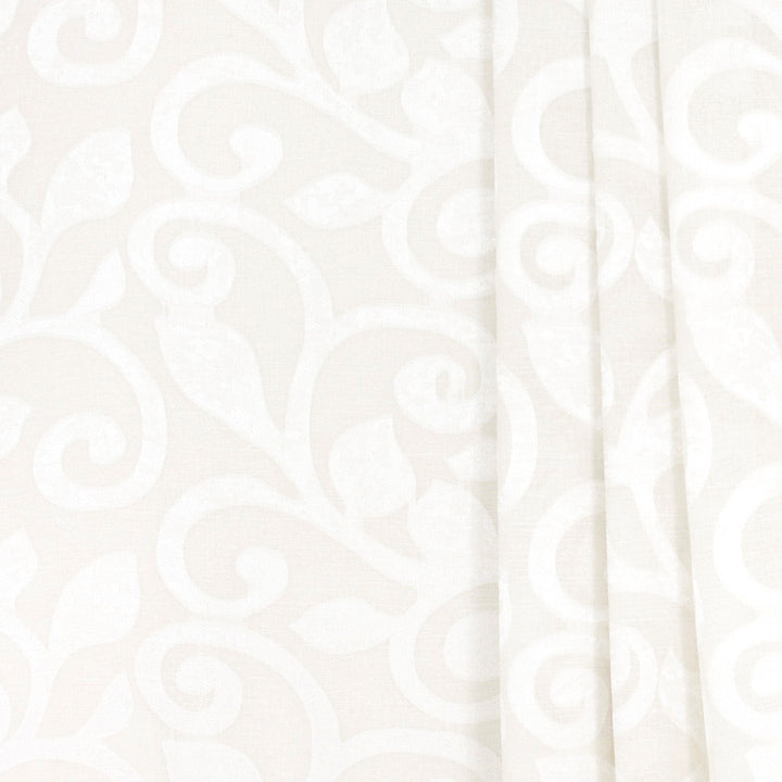 Scroll Away Ivory by Carole Fabric Sheer Marvel 90% Polyester, 10% Linen CHINA N/A Horizontal: 1475 and Vertical: 20875 118 - Fabric Carolina -