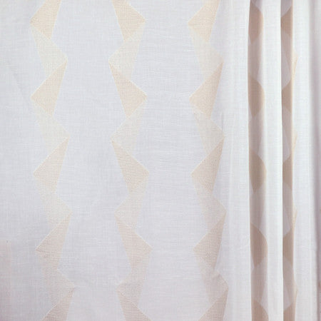 They Say Lino by Carole Designer Fabric Sheer Movement 100% Polyester Turkey 7 1/2" V, 15 1/4" H 118" - Swanky Fabrics -
