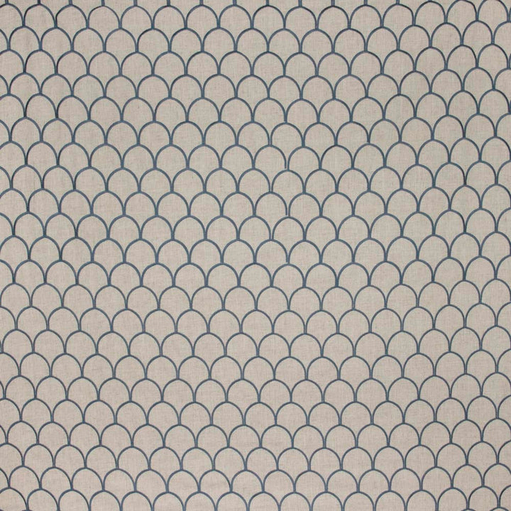 Around The Bend River by Carole Fabric French Navy 88% Polyester, 7% Rayon, 5% Linen China Passes 60,000 Double Rubs Wyzenbeek Horizontal: 275 and Vertical: 4 54 - Fabric Carolina -