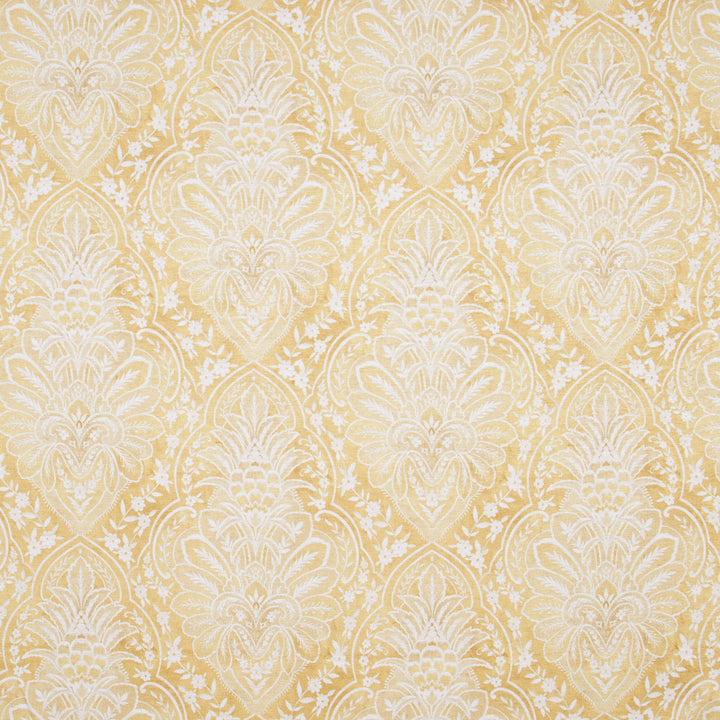 Among Friends Sunshine by Carole Fabric Lemongrass 100% Polyester Spain Passes 18,000 Circular Rubs Martindale Horizontal: 18.125 and Vertical: 25 54 - Fabric Carolina -