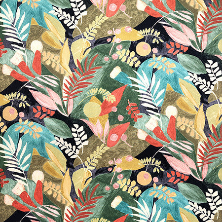 Jimenez Boxwood by Carole Fabric First Impressions 100% Cotton India  26 1/4" V, 27 1/8" H HD 55.25"  - Fabric Carolina -