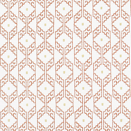 Our Corner Clay by Carole Fabric Harvest 75% Cotton, 25% Spun Polyester India  5" V, 5 3/4" H 52"  - Fabric Carolina -