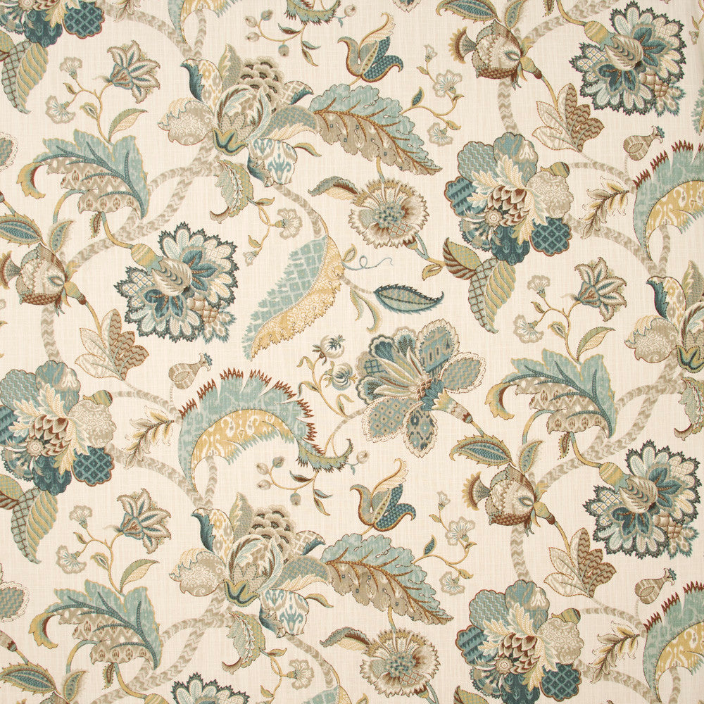 Open Meadow French Blue by Carole Fabric Blue Forest 100% Cotton-SSR Printed In USA Passes 15,000 Double Rubs Wyzenbeek Horizontal: 27 and Vertical: 27 54 - Fabric Carolina -