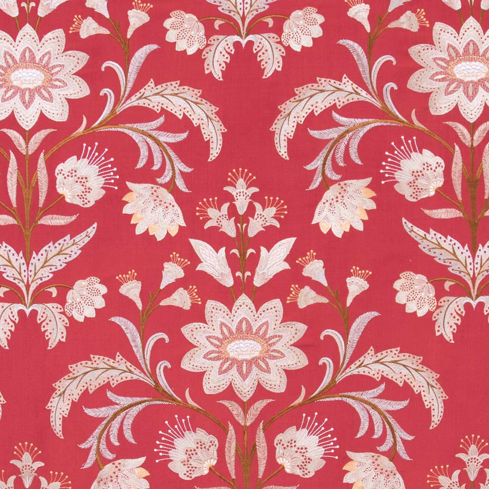 Desert Drama Persimmon by Carole Designer Fabric Red Sea 100% Polyester India N/A Horizontal: 25 and Vertical: 30.125 50.75 - Swanky Fabrics -