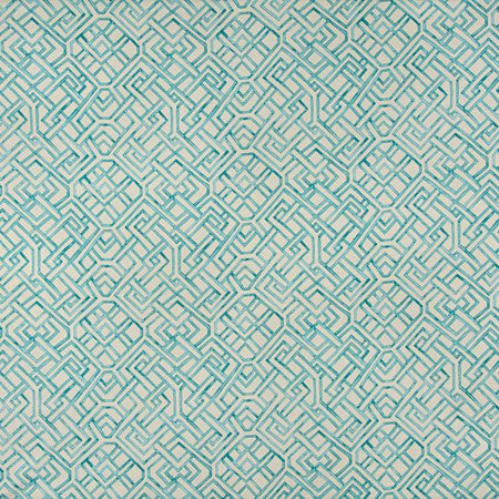 Walk Away Teal by Carole Fabric Misty Glen 100% Cotton India  13 1/4" V, 13 1/2" H 55 1/2""  - Fabric Carolina -