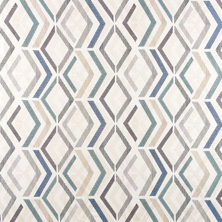 On The Angle Mineral by Carole Fabric Muse 33% Viscose, 27% Poly, 27% Linen, 13% Rayon China 24,000 Wyzenbeek Double Rubs </p><p>Repeat: 15 1/2" V, 18" H 54" - Fabric Carolina -