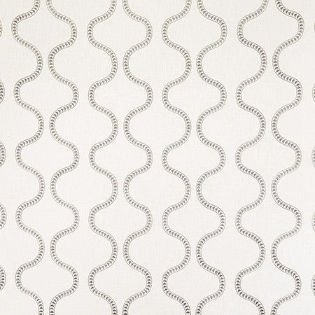 Subsequent Silver by Carole Fabric Shape Shifter Base: 100% Cotton Embr: 80% Cotton, 20% Viscose India  7 5/8" V, 9" H 51"  - Fabric Carolina -