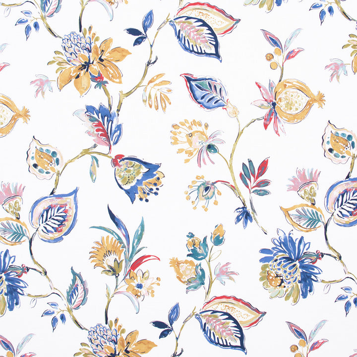 Serenade Song Multi by Carole Fabric Lemongrass 100% Cotton Spain Passes 30,000 Double Rubs Wyzenbeek Horizontal: 27 and Vertical: 27 54 - Fabric Carolina -