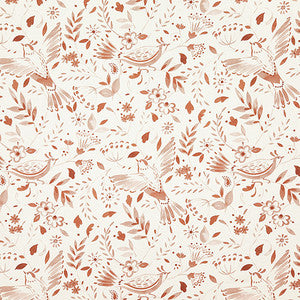 Bird Lover Terra by Carole Fabric