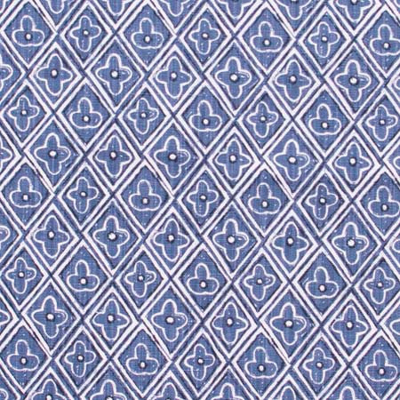 Sunny Outlook Cobalt by Carole Designer Fabric Wintermint 85% Cotton, 15% Linen USA 24,000 Wyzenbeek Double Rubs Horizontal: 4 1/2" and Vertical: 6 3/8" V 54" - Swanky Fabrics -