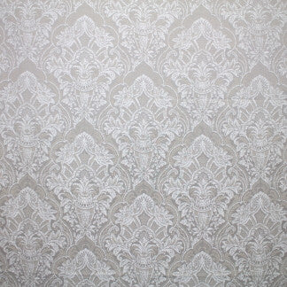 French Open Sterling by Carole Fabric Frosted Glass 100% Polyester India N/A Horizontal: 13 1/8" and Vertical: 13 1/8" V 53" - Fabric Carolina -