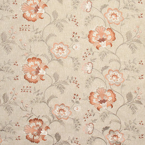 Beside Me Coral by Carole Fabric