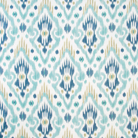 Trade Show Lagoon by Carole Fabric Blue Forest 70% Viscose, 30% Linen Spain Passes 30,000 Double Rubs Wyzenbeek Horizontal: 13 1/2" and Vertical: 26 1/2" V 54" - Fabric Carolina -