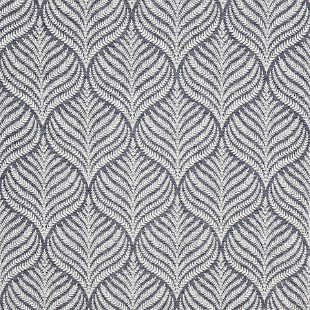 Longing Indigo by Carole Fabric In The Details 48% Cotton, 46% Polyester, 6% Linen India 42,000 Wyzenbeek Double Rubs 11 5/8" V, 4 5/8" H HD 54"  - Fabric Carolina -