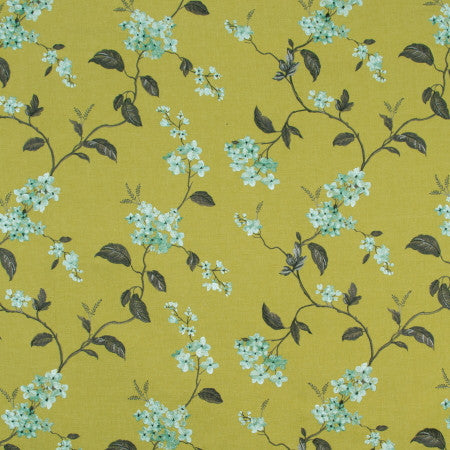 Sweet Sixteen Lime by Carole Designer Fabric VIBRANCE 50% Polyester, 50% Cotton India N/A 15 3/8" V, 25 1/8" H 51" - Swanky Fabrics -