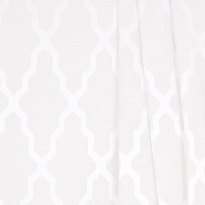 In The Path White by Carole Fabric Sheer Marvel 90% Polyester, 10% Linen CHINA N/A Horizontal: 145 and Vertical: 75 118 - Fabric Carolina -