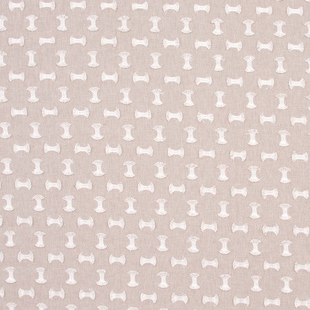 Pick A Bow Linen by Carole Designer Fabric Portobello 50% Polyester, 50% Cotton India 5 1/4" V, 6 1/4" H 52" - Swanky Fabrics -