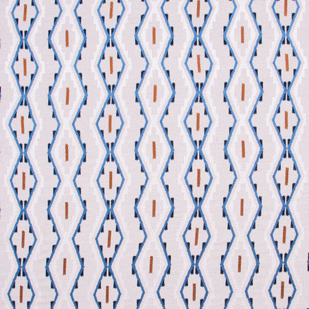 Parting Class Marina by Carole Fabric Bluebird 51% Linen, 49% Cotton India N/A 6" V, 8 1/2" H 50"  - Fabric Carolina -