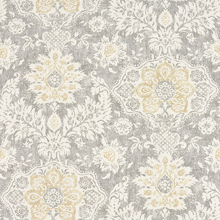 Palmetto Bluff Mist by Carole Fabric Moonstone 100% Cotton-Soil Repellent Usa 50,000 Wyzenbeek Double Rubs 26 1/4" V, 27" H HD 56.5"  - Fabric Carolina -