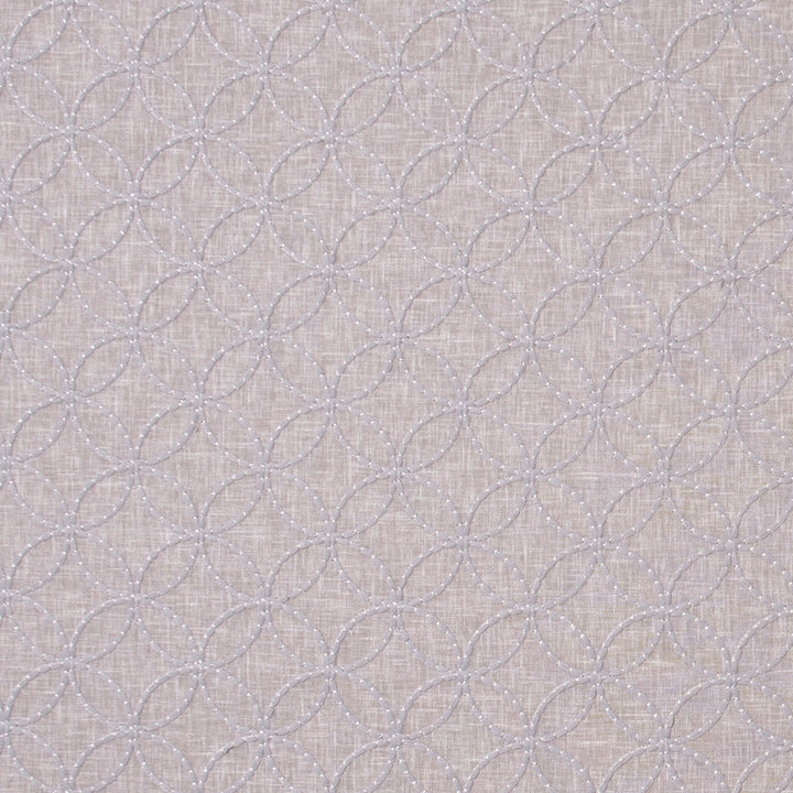 Circle Back Platinum by Carole Fabric White Smoke 70% Polyester, 30% Cotton India N/A Horizontal: 3 and Vertical: 3 51.5 - Fabric Carolina -
