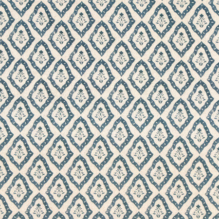 Colleen Indigo by Carole Fabric Making Waves 85% Cotton, 15% Linen 45,000 Martindale Circular Rubs 2 3/8" V, 2 3/8" H 54" - Fabric Carolina -