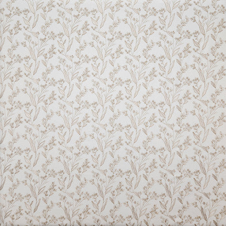 Chipper Natural by Carole Fabric Neutral Ground Base: 71% Polyester, 29% Cotton Embr: 100% Polyester India  9 1/2" V, 6 3/4" H HD 54 1/4""  - Fabric Carolina -