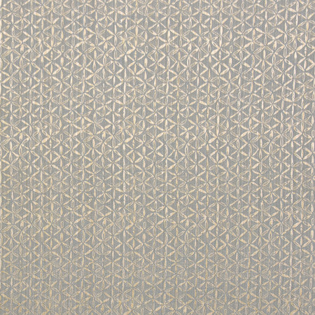 Star Petal Aqua by Carole Designer Fabric Blue Steel 52% Polyester, 48% Cotton India 7 1/4" V, 7" H 54" - Swanky Fabrics -